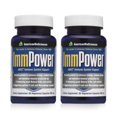 American BioSciences ImmPower bottle front showing AHCC formula for immune support