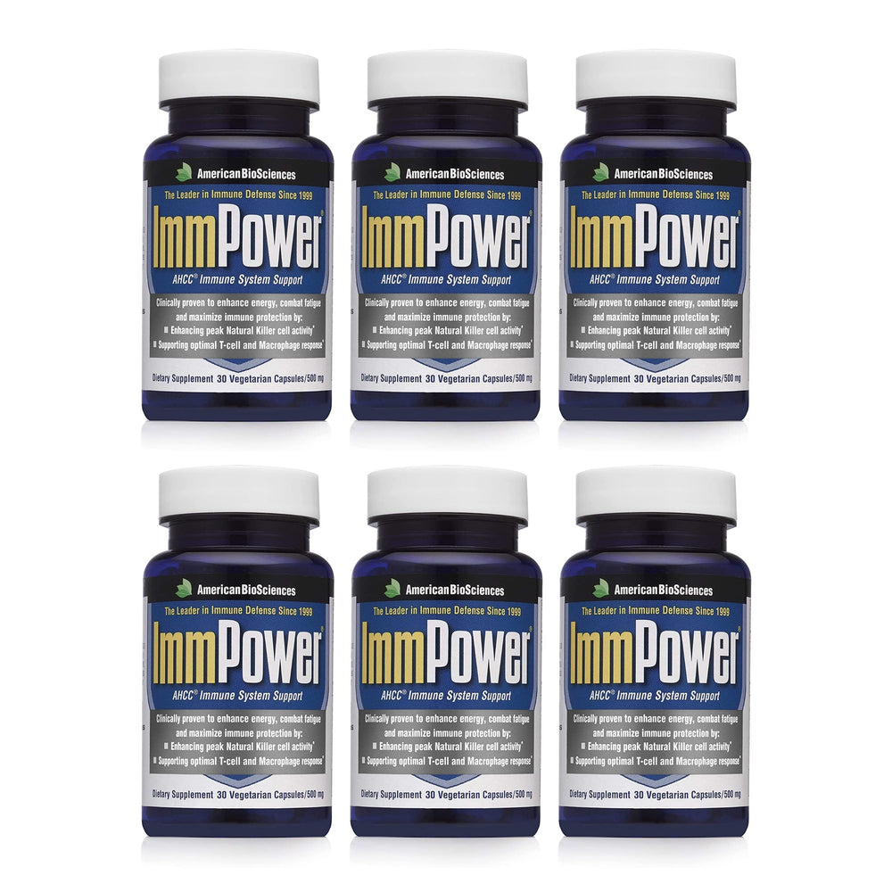 American BioSciences ImmPower bottle showing 6-pack for immune support