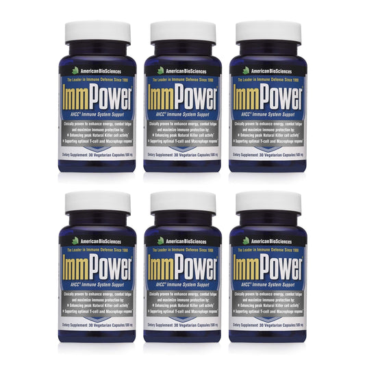 American BioSciences ImmPower bottle showing 6-pack for immune support