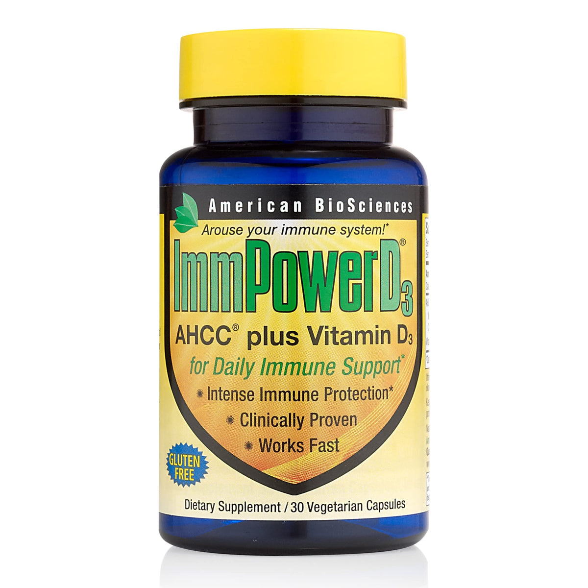 American BioSciences ImmpowerD3 bottle ready for daily use.