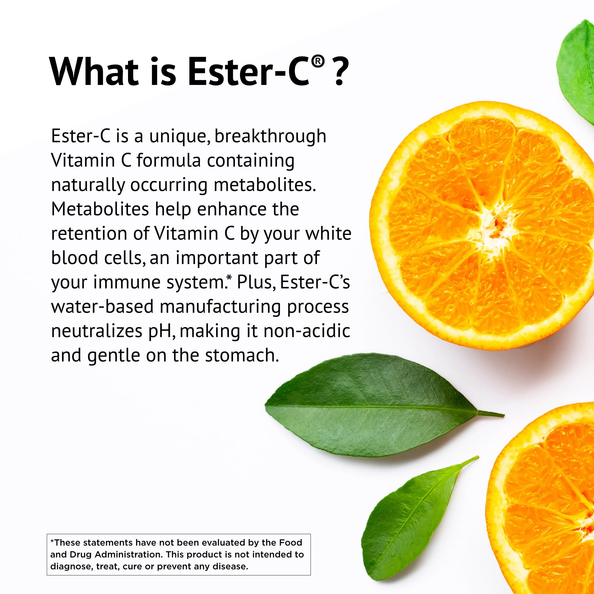 American Health Ester-C label closeup emphasizes non-GMO and gluten-free features