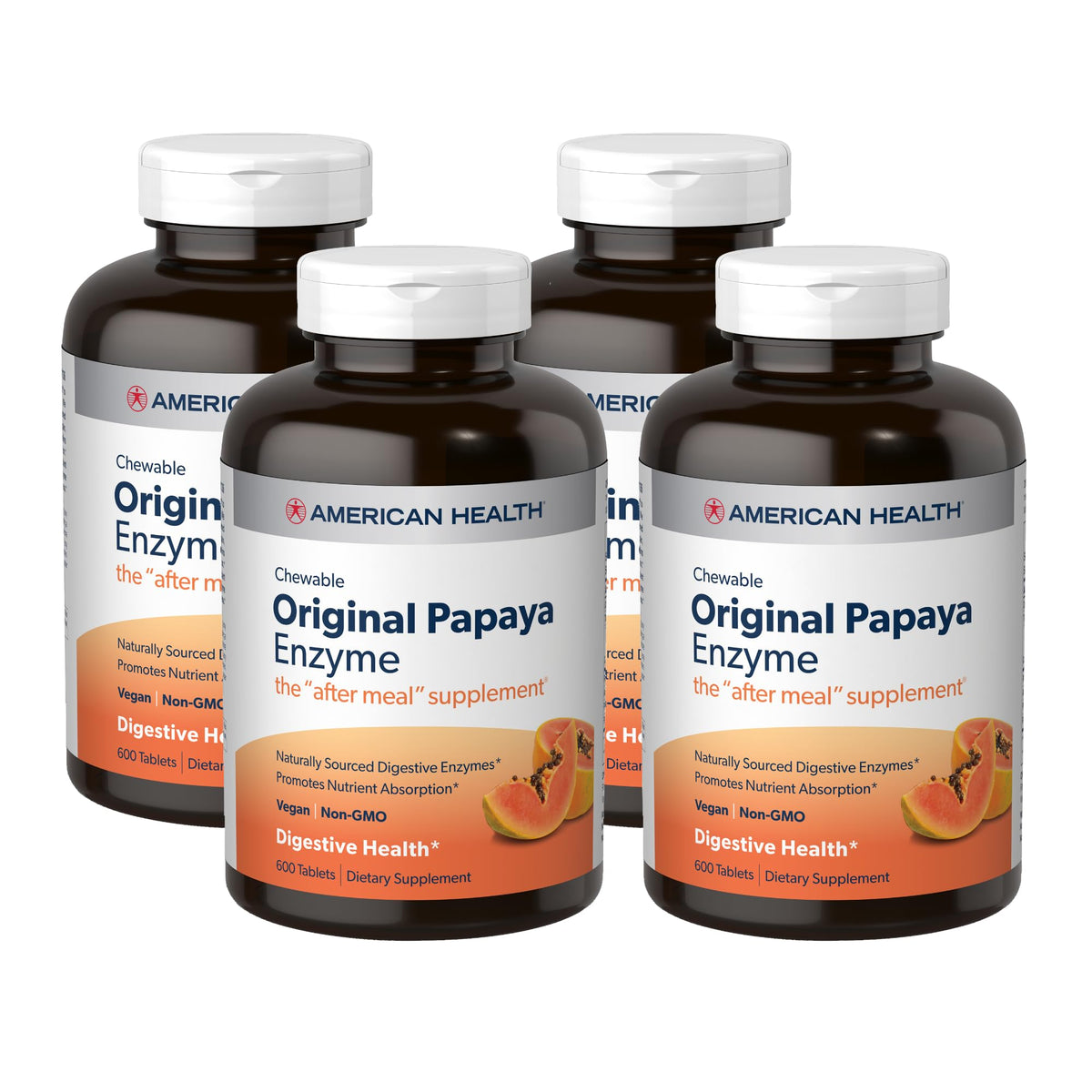 American Health Papaya Enzyme packaging front showing after-meal support