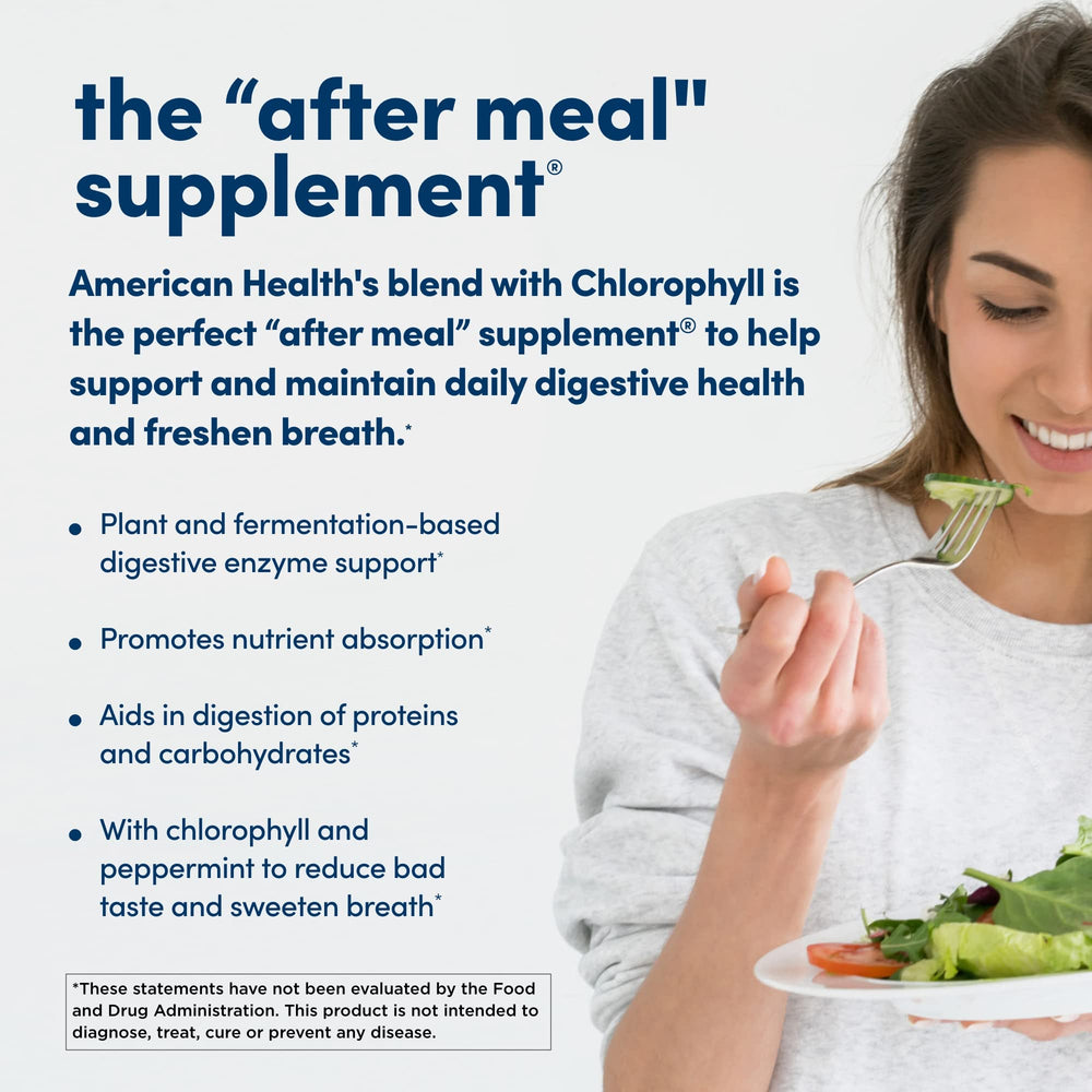 Packaging of American Health Papaya Enzyme 2-pack showing value and convenience