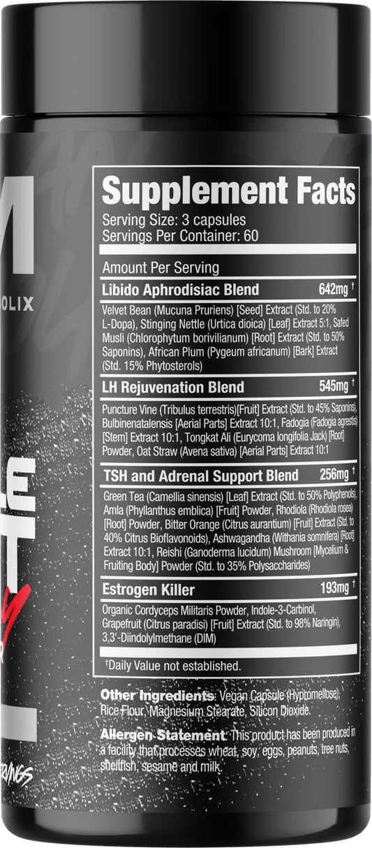 Capsules close-up show easy daily ingestion for American Metabolix Muscle Test Legacy.