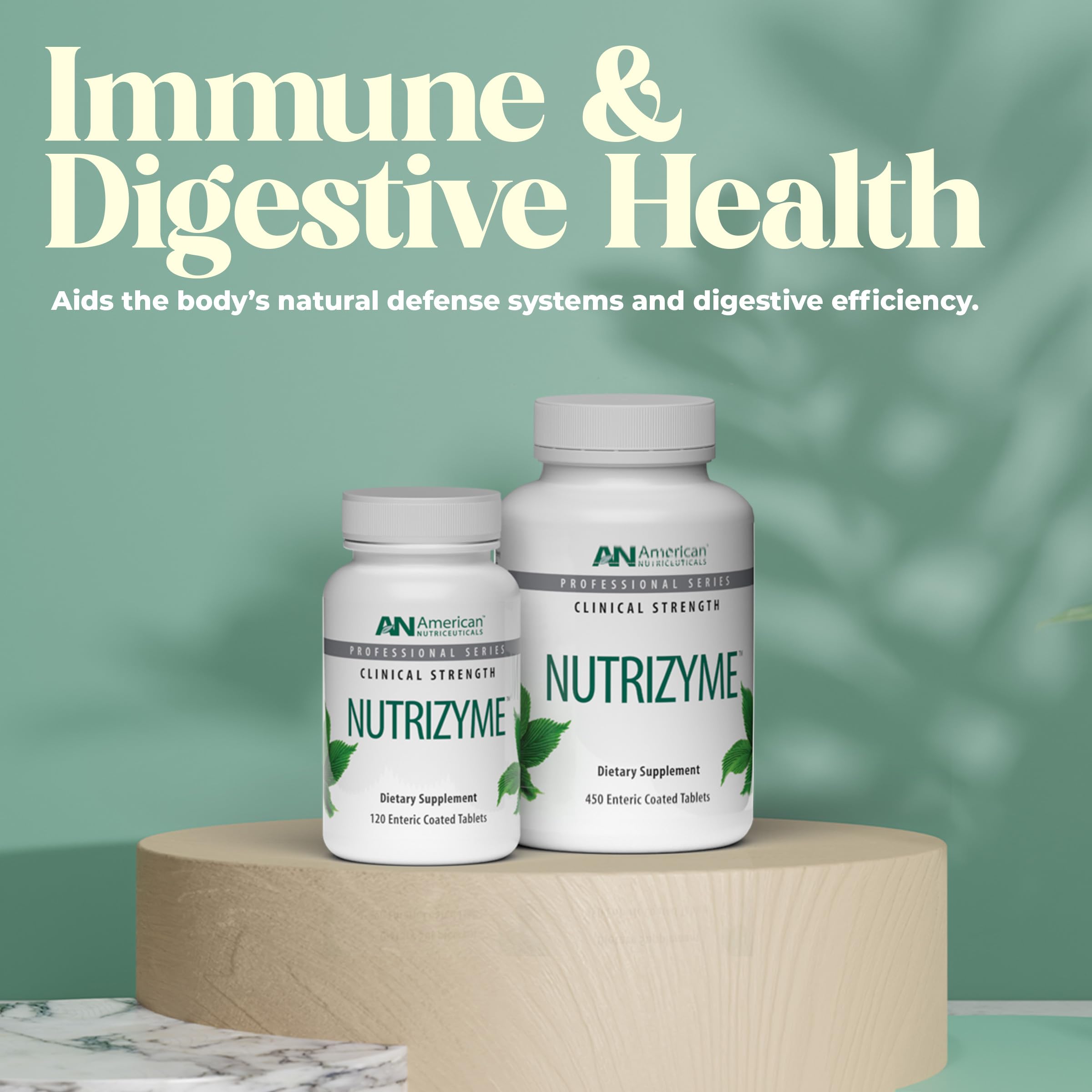 American Nutriceuticals Nutrizyme immunity-focused formula supporting daily balance.