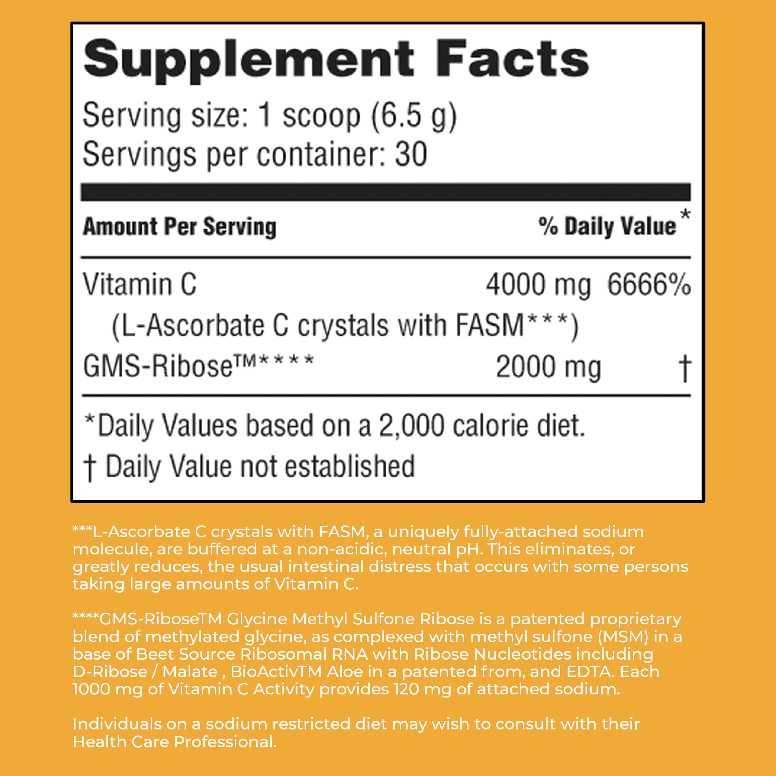 American Nutriceuticals Vitamin C powder dissolving in glass — fast absorption without stomach upset.