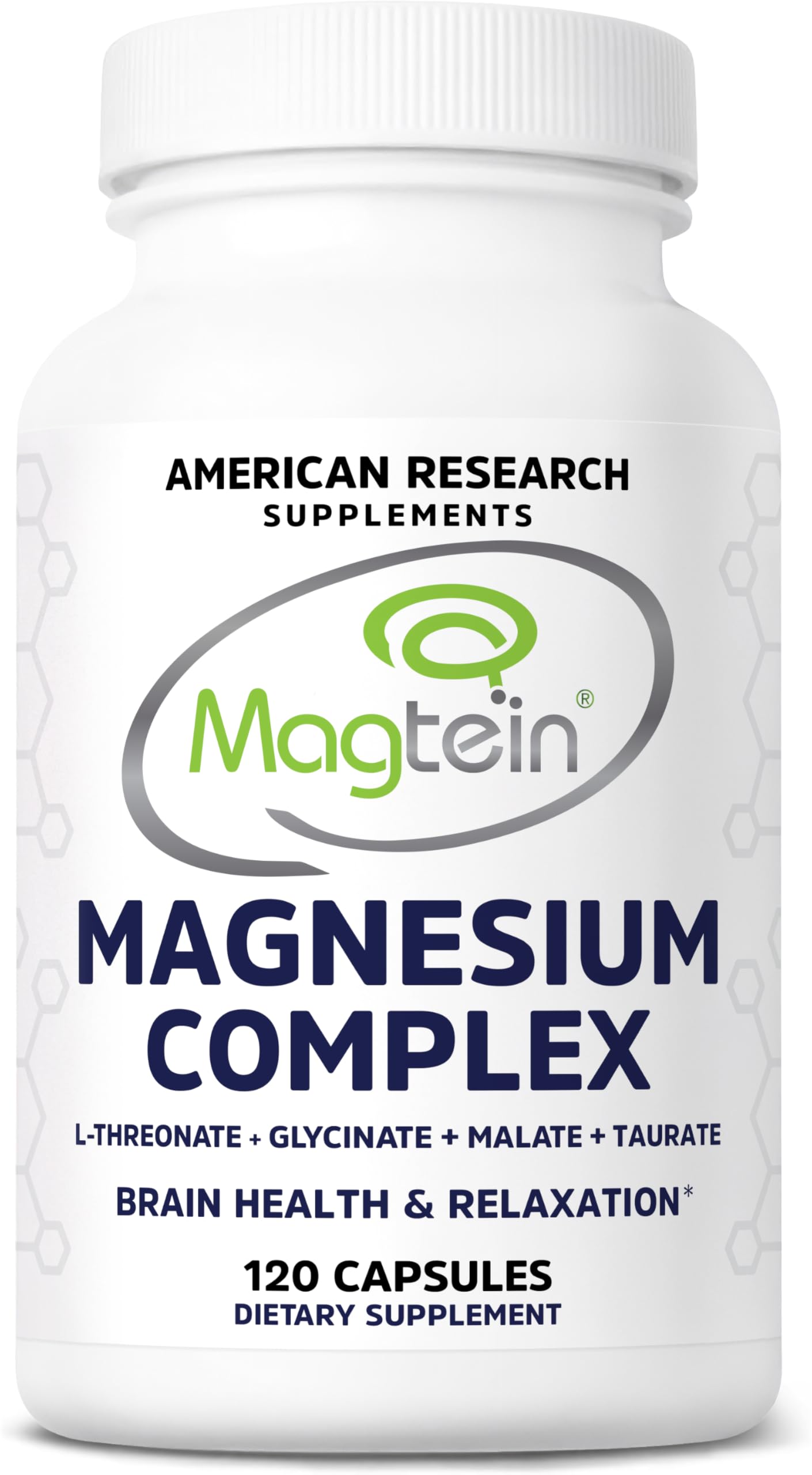 American Research Supplements Magnesium L-Threonate Complex bottle for daily brain-support routine.