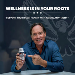 AMERICAN VITALITY Brain Formula bottle near Made in USA seal