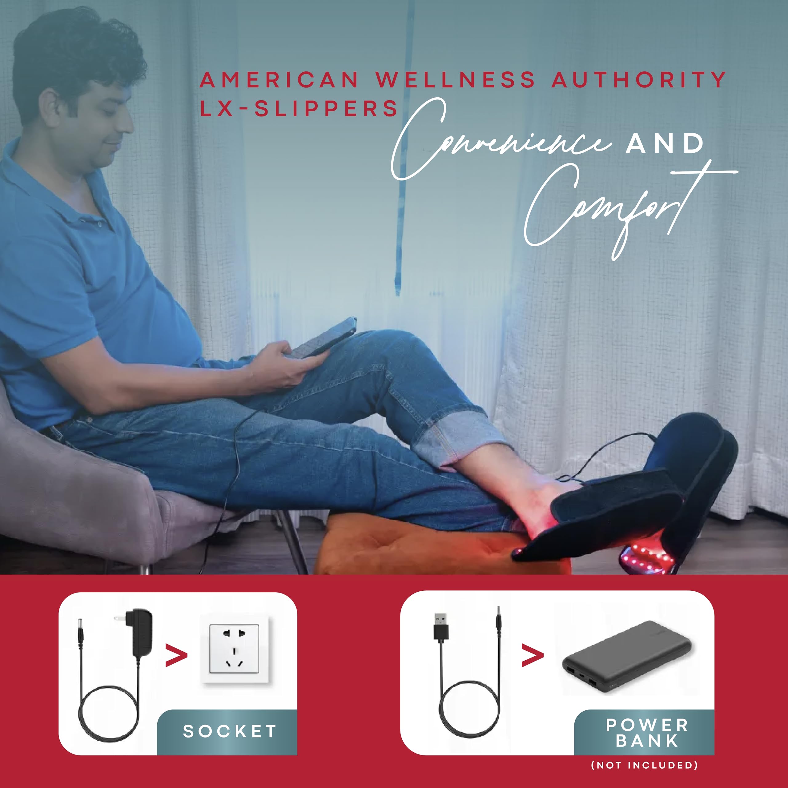 American Wellness Authority one-touch controls make setup quick and easy for daily use.