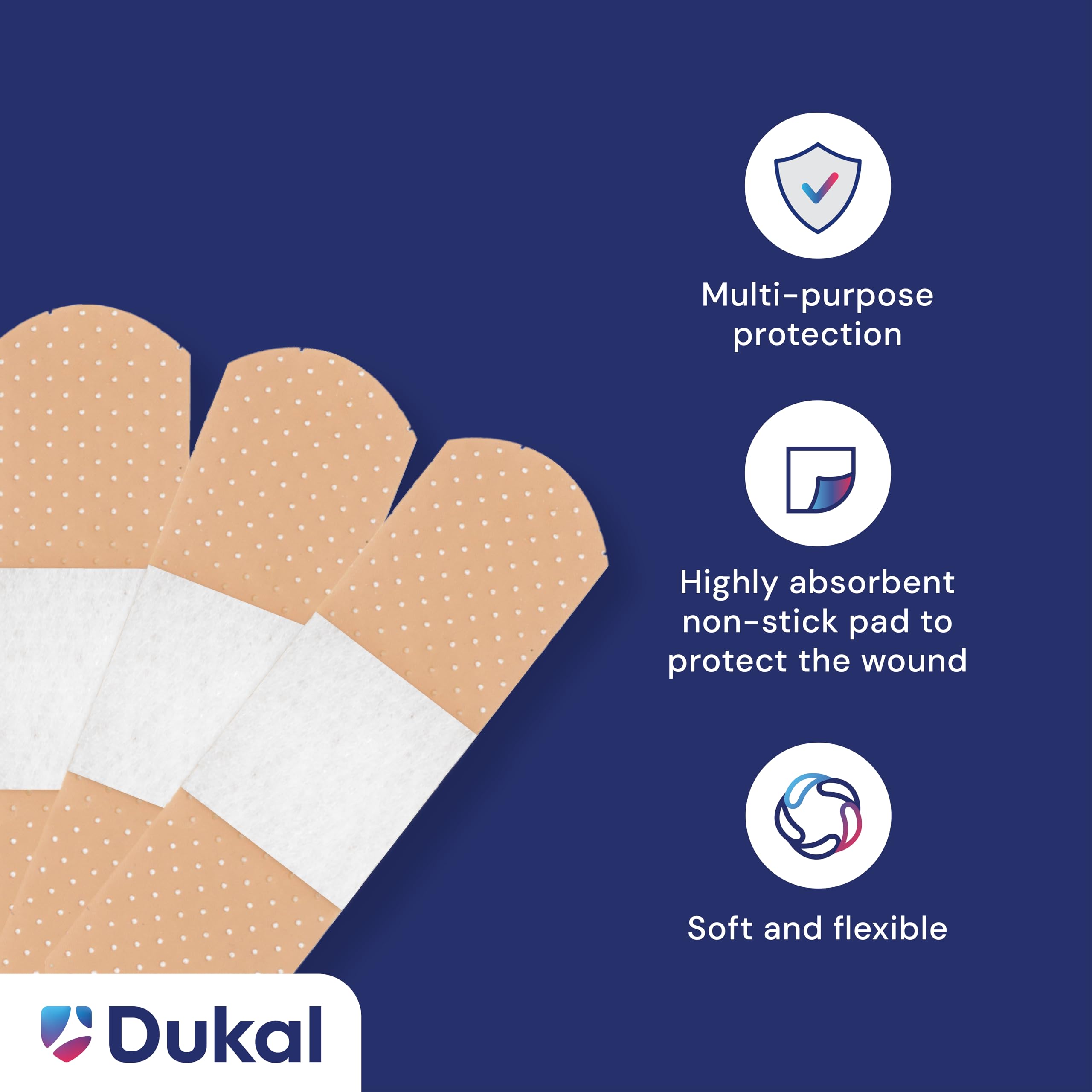 American White Cross 1010300 strip features non-stick pad protecting wounds.