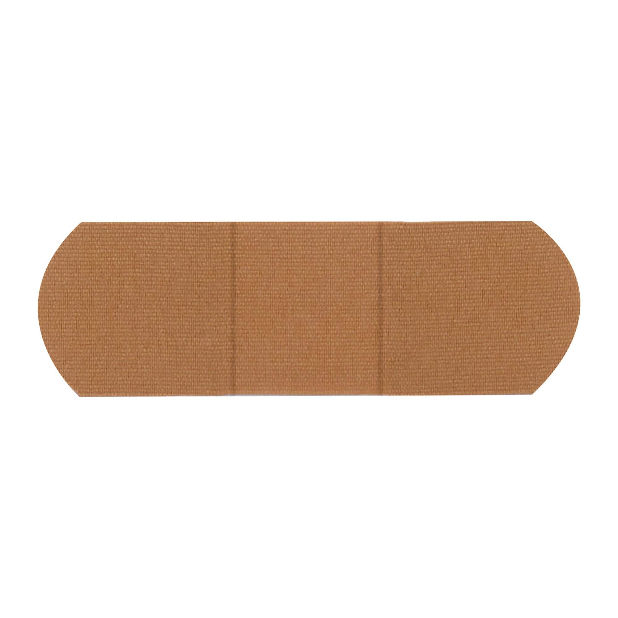 American White Cross tan fabric bandage, 1 x 3 inches, breathable wound protection for minor injuries.