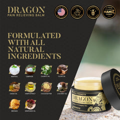 Americanna Wellness Dragon Balm packaging box indicates travel-friendly size