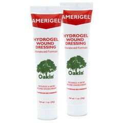 AMERIGEL hydrogel wound dressing 2-pack front view supports moisture-rich healing