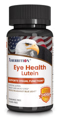 Amerrition Advanced Lutein eye health bottle with capsules for daily support.