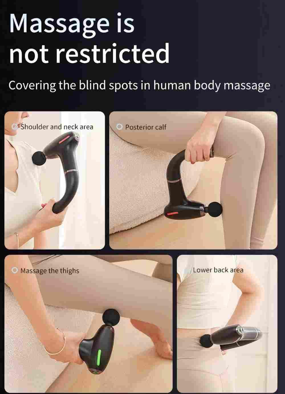 Amervie back massager in action for shoulder and spine relief.
