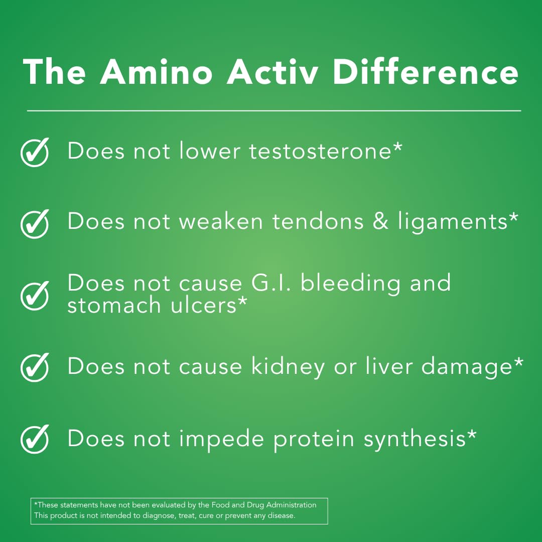 Amino Activ used by an athlete after training for support.