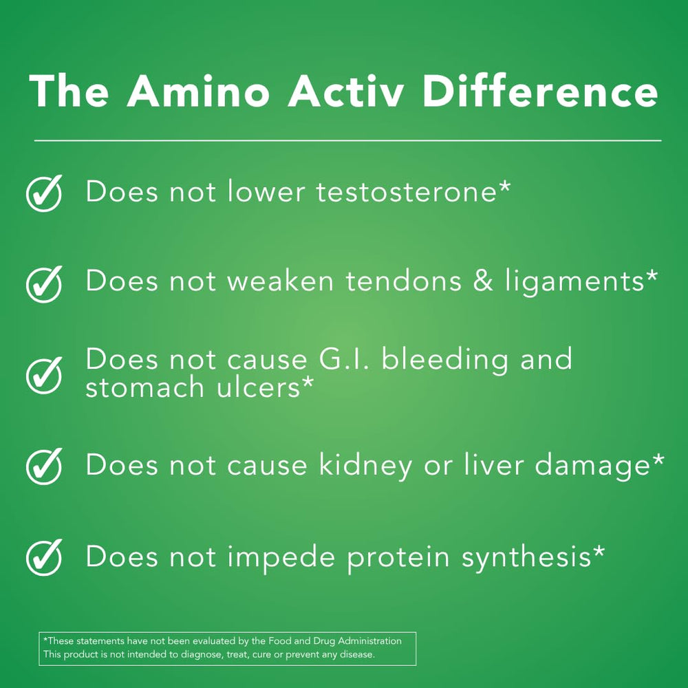 Amino Activ used by an athlete after training for support.