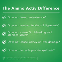 Amino Activ used by an athlete after training for support.