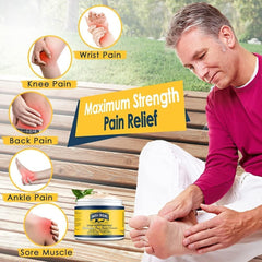 Amish Origins Pain Relief Cream easy-to-use application on shoulders, back, or knees.