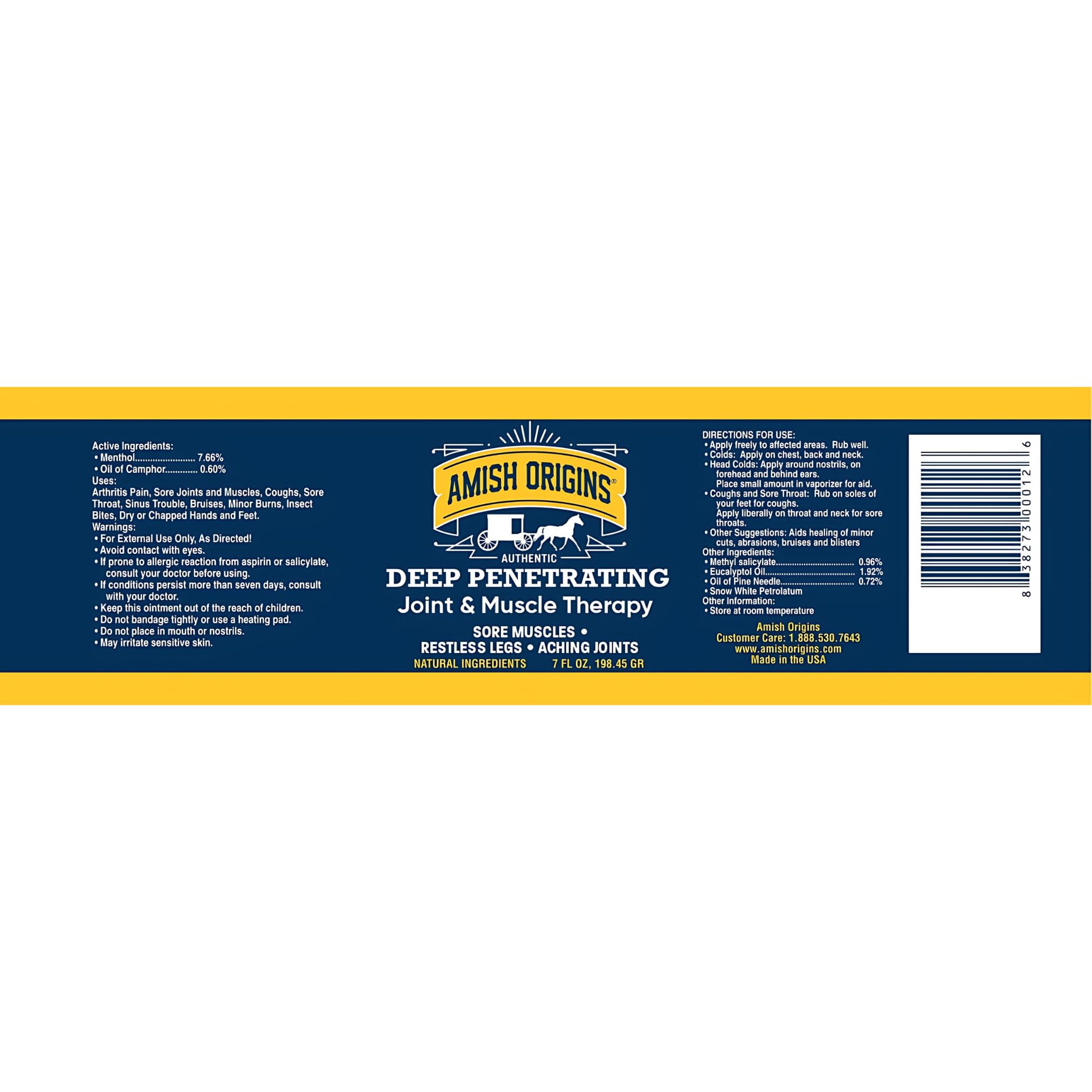 Amish Origins cream being spread on skin illustrating grease-free formula.