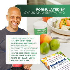 Amla Green lab-tested label emphasizing purity and potency.