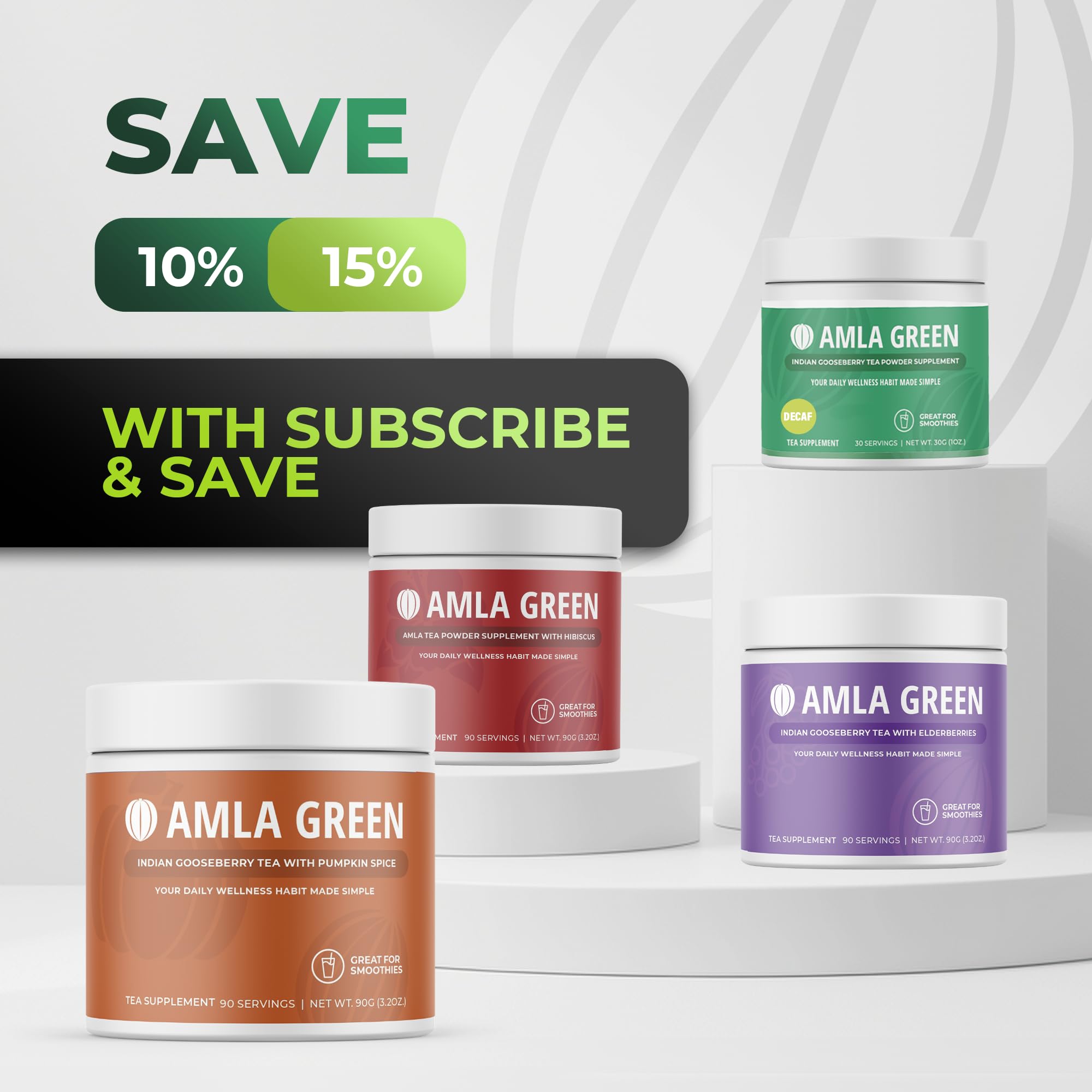 Amla Green standardized potency seal on jar ensures consistent strength.
