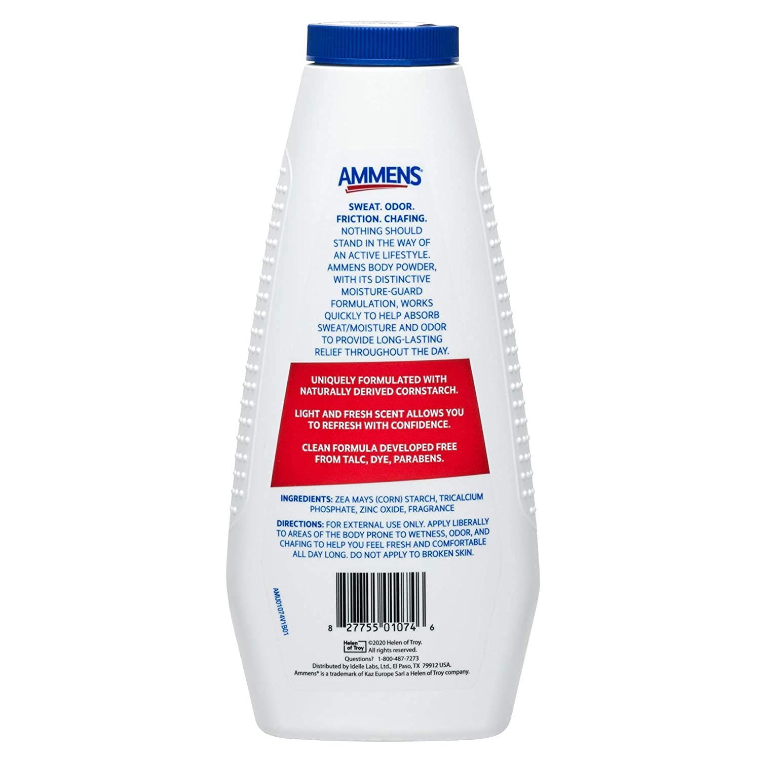 AMMENS Body Powder Original pack of 4 ready for daily use.