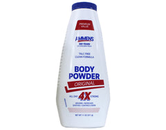 AMMENS Original ingredients highlight zinc oxide and corn starch for moisture absorption