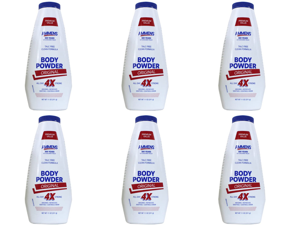 AMMENS Original talc-free body powder jar front view for all-day dryness