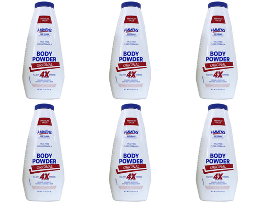 AMMENS Original talc-free body powder jar front view for all-day dryness
