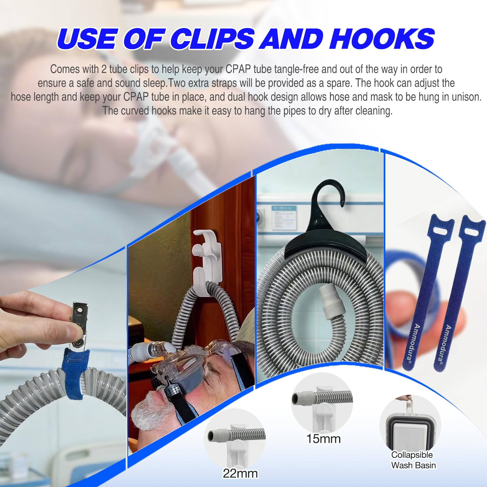 Ammodura CPAP mask brush for gentle surface cleaning