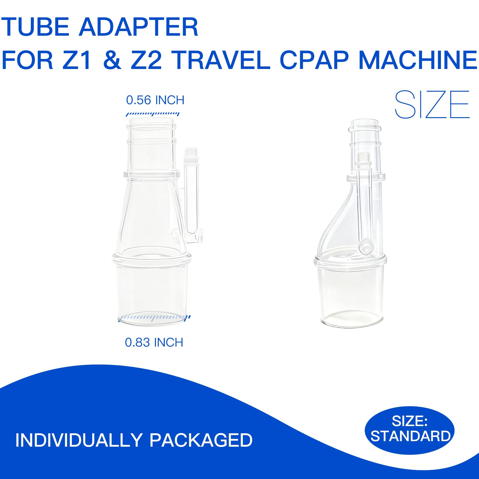 Ammodura travel CPAP setup adapter simplifies hose connections on the go.