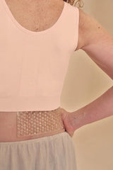 Amoena Lymph Flow Pressure Pad textured surface close-up highlighting gentle tissue loosening.