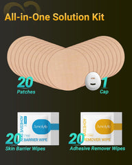 Athlete-friendly kit use during training with secure Dexcom G7 patches