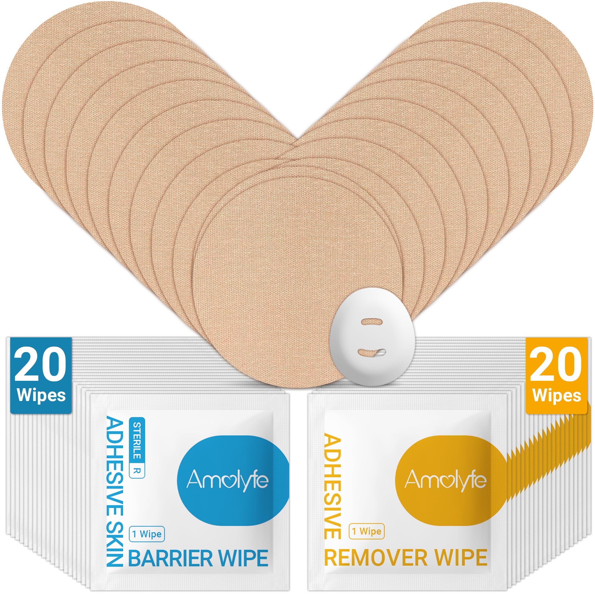 Amolyfe Dexcom G7 Over Patches Kit packaging for Dexcom G7 and Stelo users