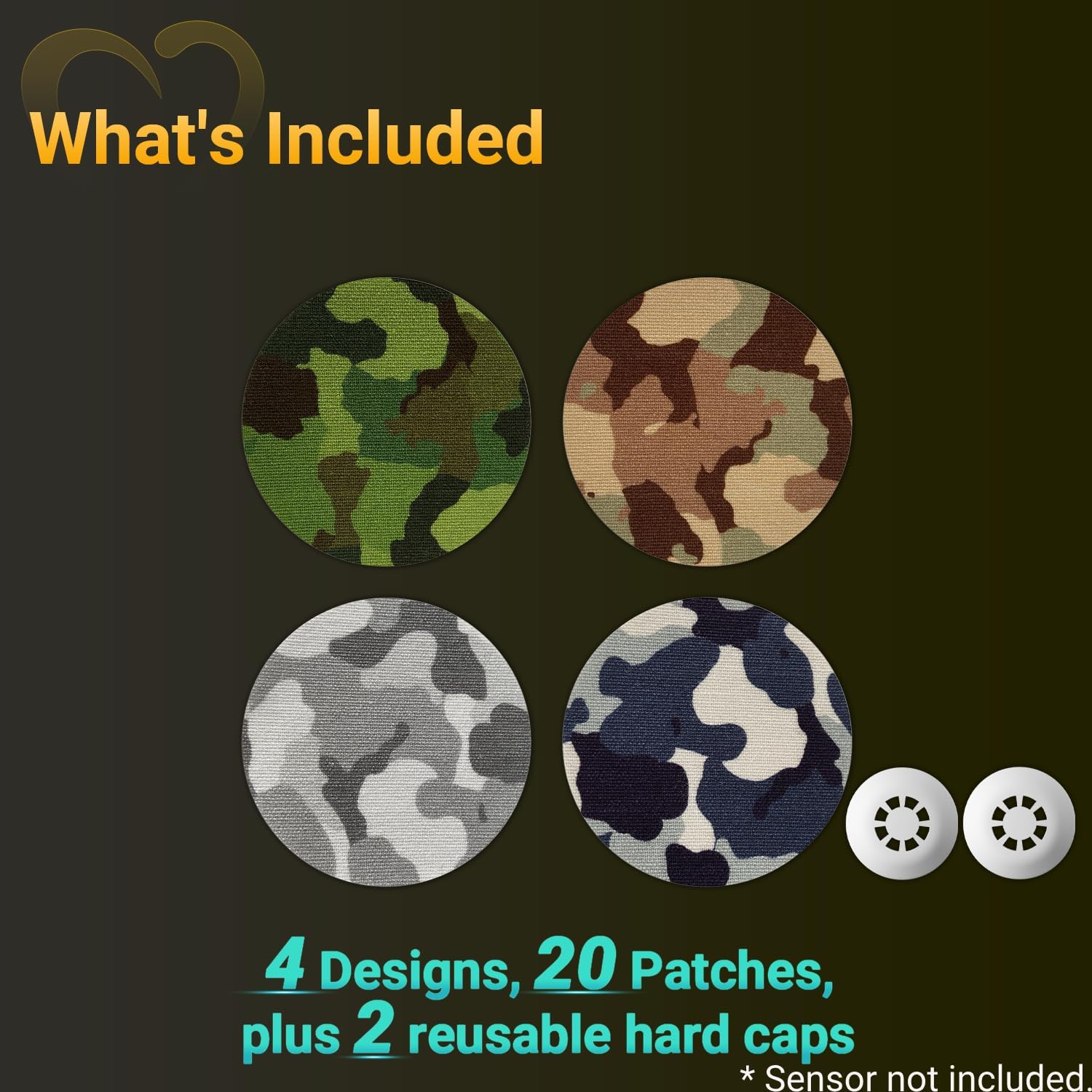Amolyfe Libre 3 camo breathable patches stay comfortable during activity.