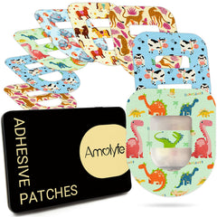 Amolyfe Omnipod 5 adhesive patch with a middle strap secures the pod during workouts.