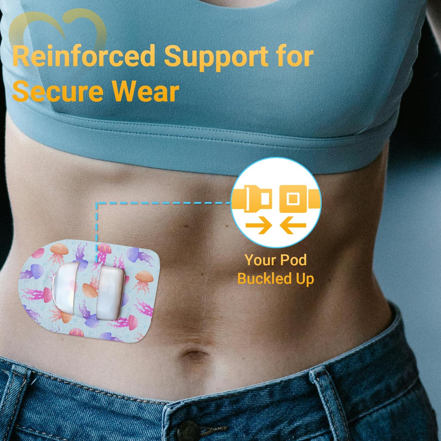 Breathable medical-grade material keeps skin comfortable.