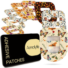 Amolyfe Omnipod overpatch middle-strap demonstrates secure pod wear during activity.