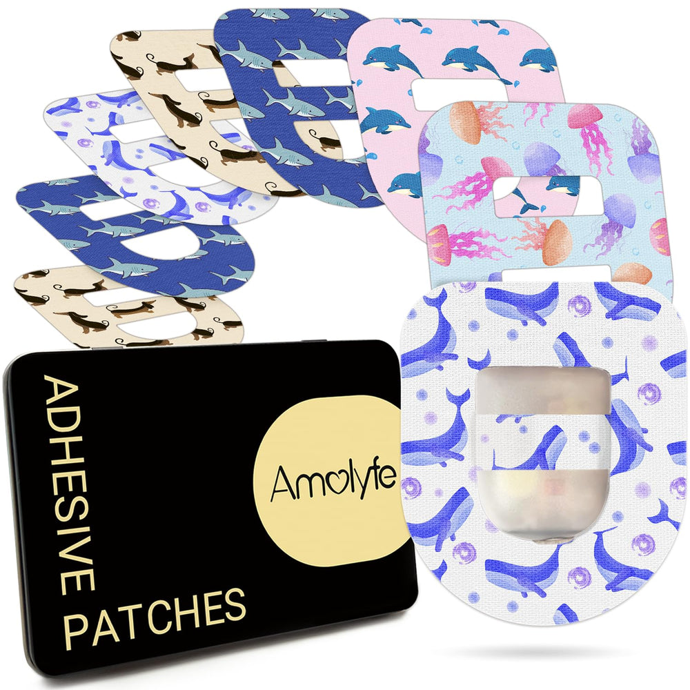 Amolyfe Omnipod overpatch waterproof protects the pod during showers.