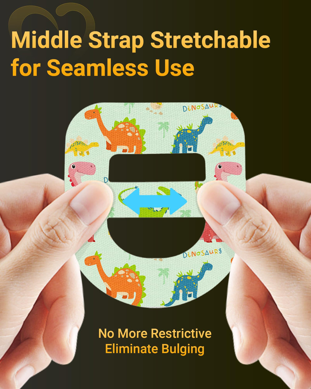Amolyfe waterproof breathable patches stay put during shower and swim.