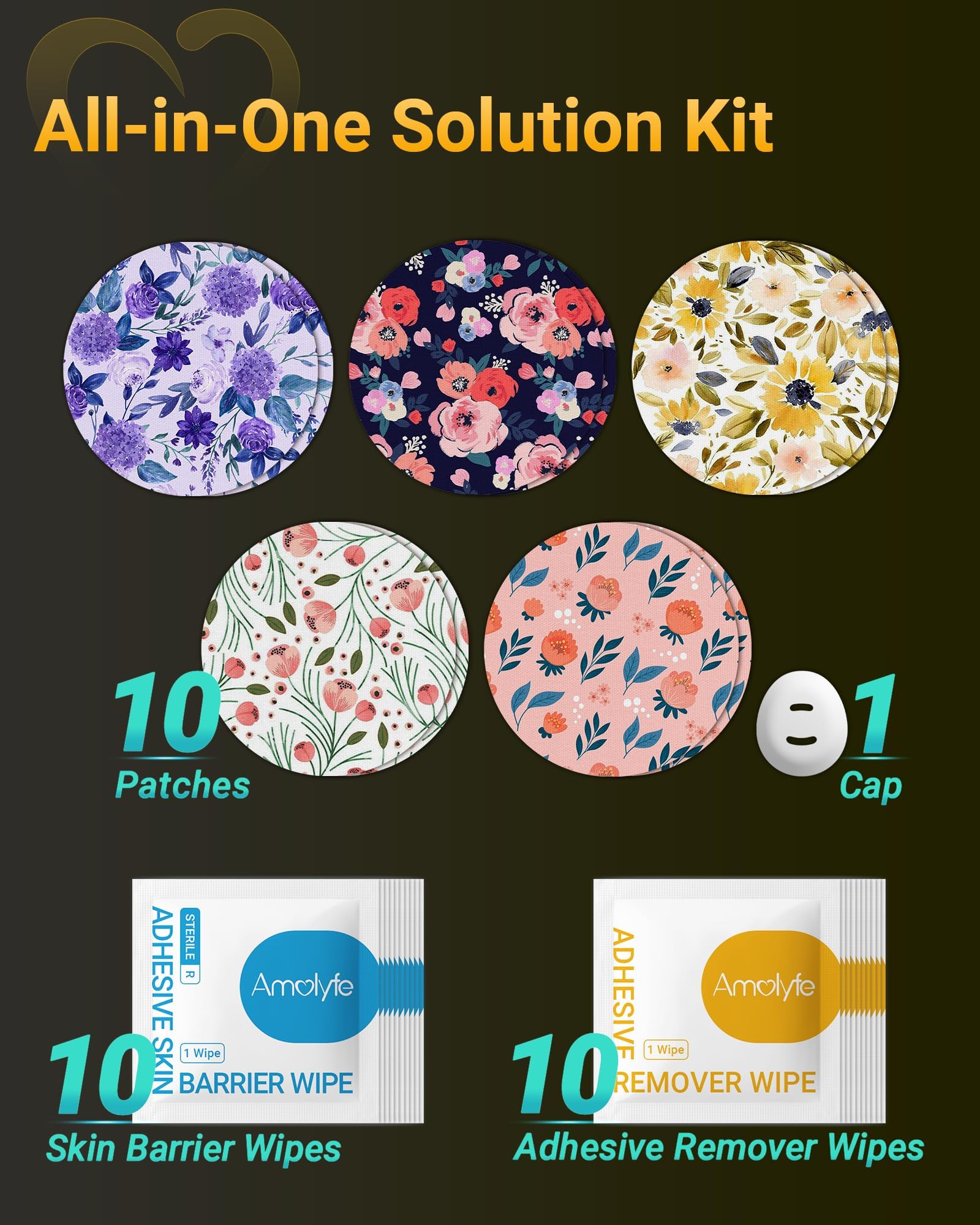 Waterproof overpatches for Dexcom G7 by Amolyfe during active use