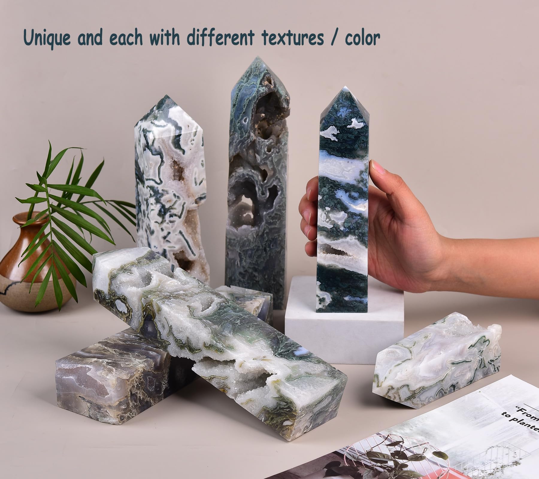 AMOYSTONE collectible natural crystal enhances mineral display and educational curiosity