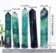 AMOYSTONE fluorite wand used during meditation for focused breathing