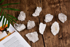 AMOYSTONE gift-ready quartz cluster packaging for celebrations.