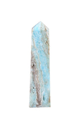 AMOYSTONE healing crystal tower hemimorphite obelisk blue for meditation and energy focus