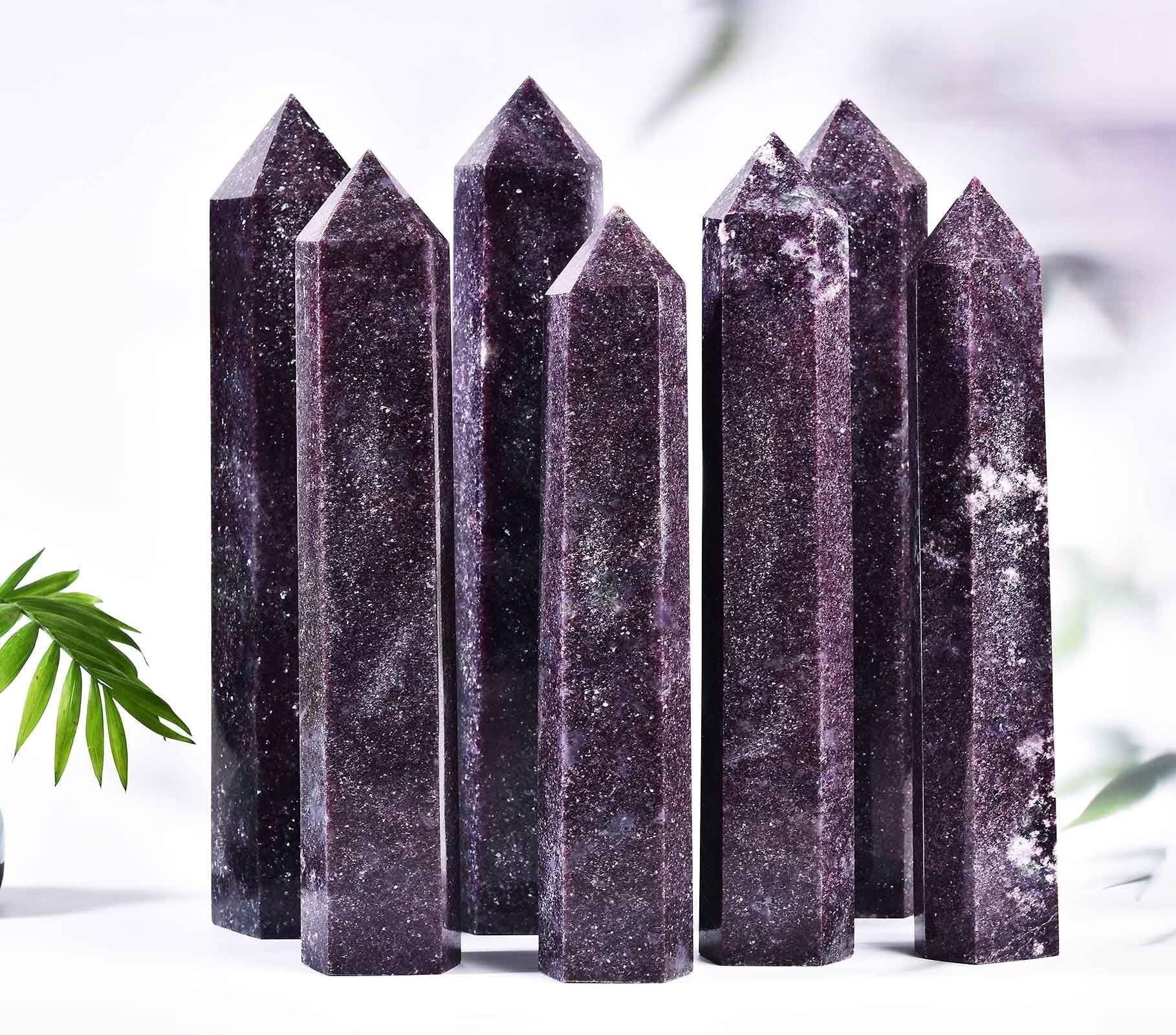 AMOYSTONE crystal obelisk supports meditation, chakra balancing, and peaceful workspace ambiance