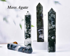 AMOYSTONE meditation-ready crystal wand for calm and focus