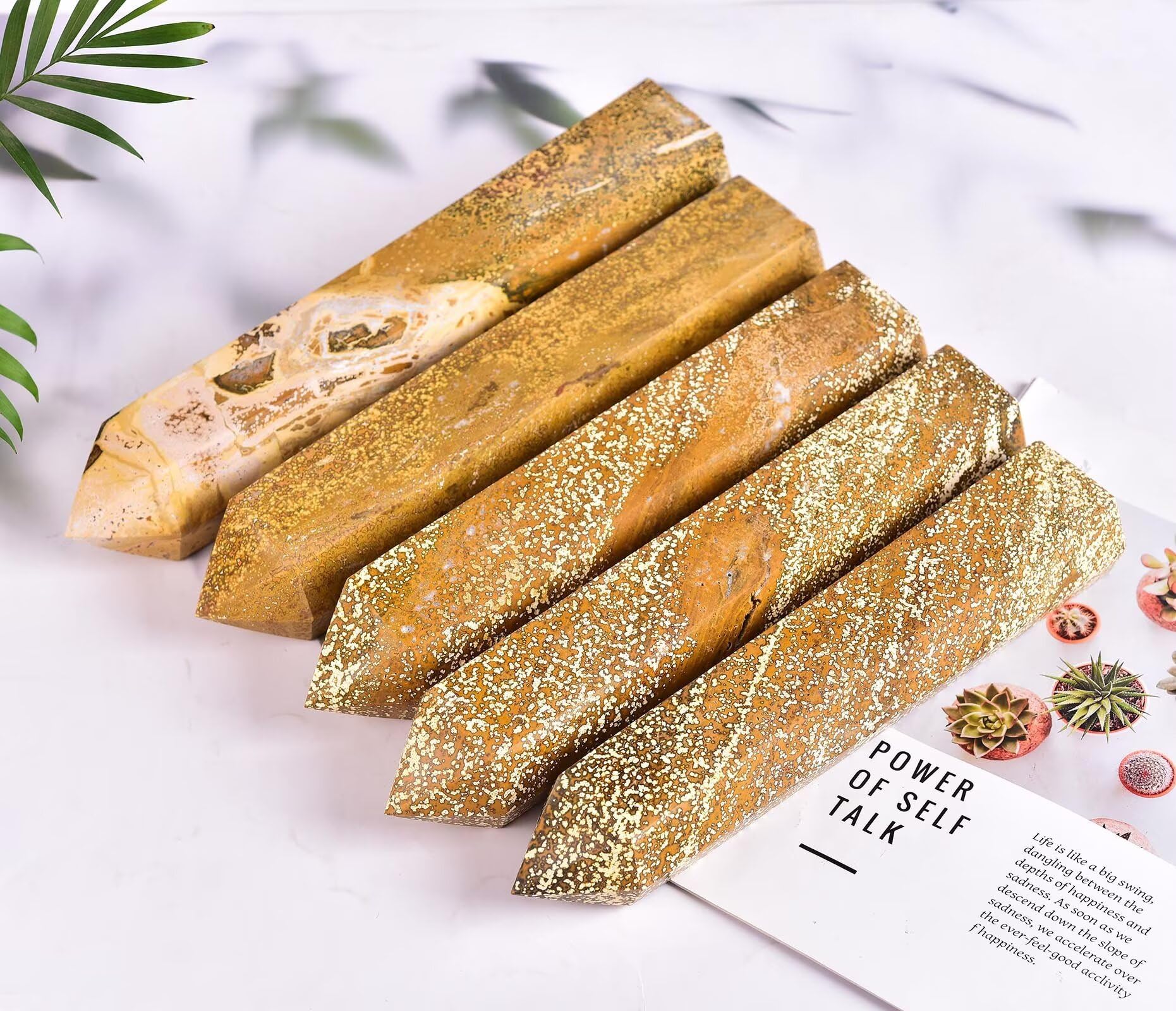 AMOYSTONE crystal wand supports reflective rituals and emotional focus.