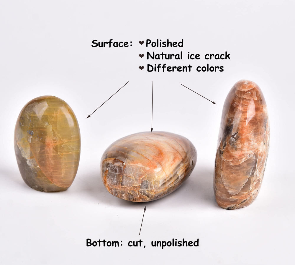 AMOYSTONE orange moonstone used in reiki practice for calm energy